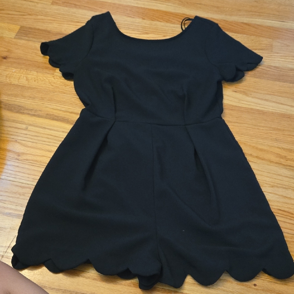 Monteau Elegant Black Formal Romper
